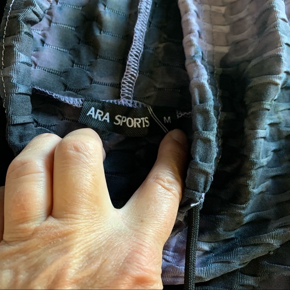 Ara Sports Waffle Weave Purple and Gray Yoga or Running Jacket Medium - Picture 3 of 11